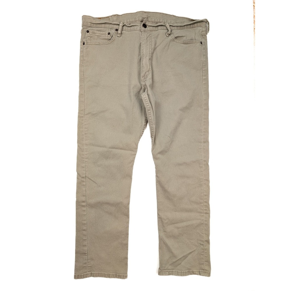 Levi's 513 Slim Fit Beige Wash Denim Straight Leg Jeans Men's Size 38 X30